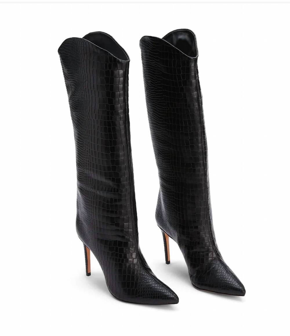 NEW SCHUTZ women's maryana boots in black - Picture 3 of 5